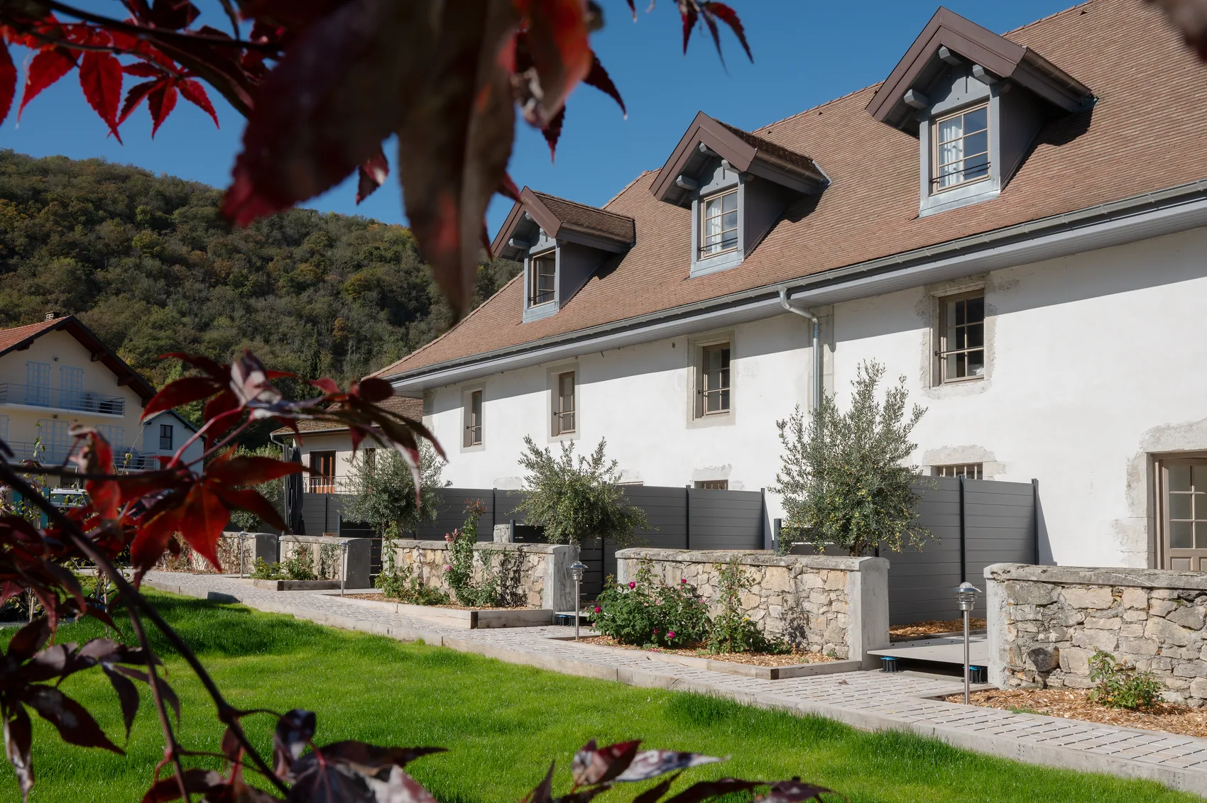 Les gîtes côté jardin
